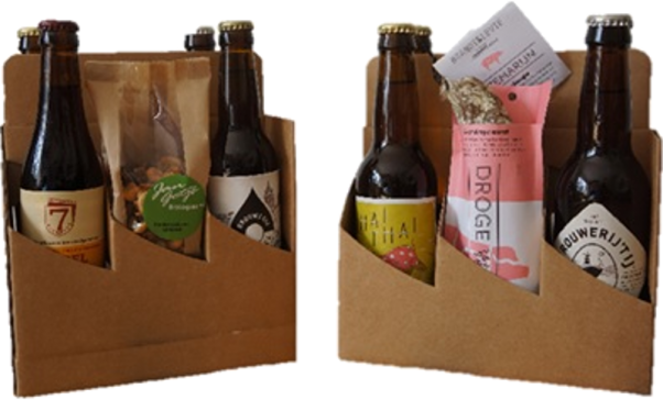 Bierpakket mokums mout mandje cadeauverpakking Bierpakket mokums mout mandje cadeauverpakking